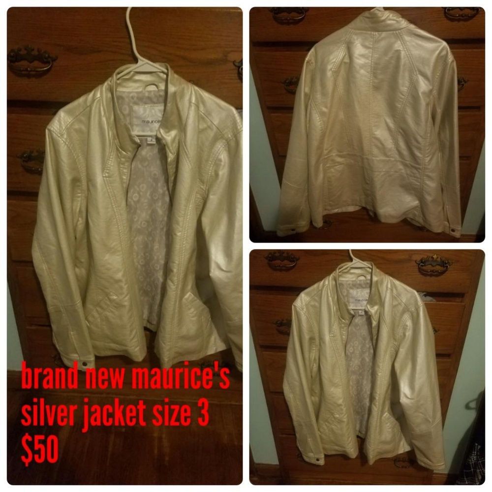 Brand new silver maurice's jacket